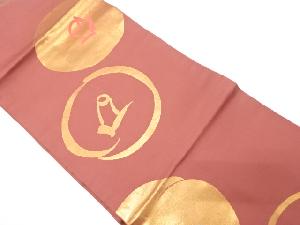 椿模様織り出し名古屋帯